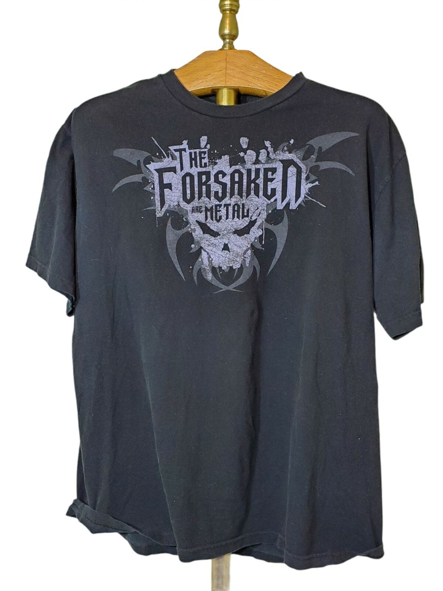 The Forsaken Are Metal Logo Black T-Shirt Rare Jinx 100