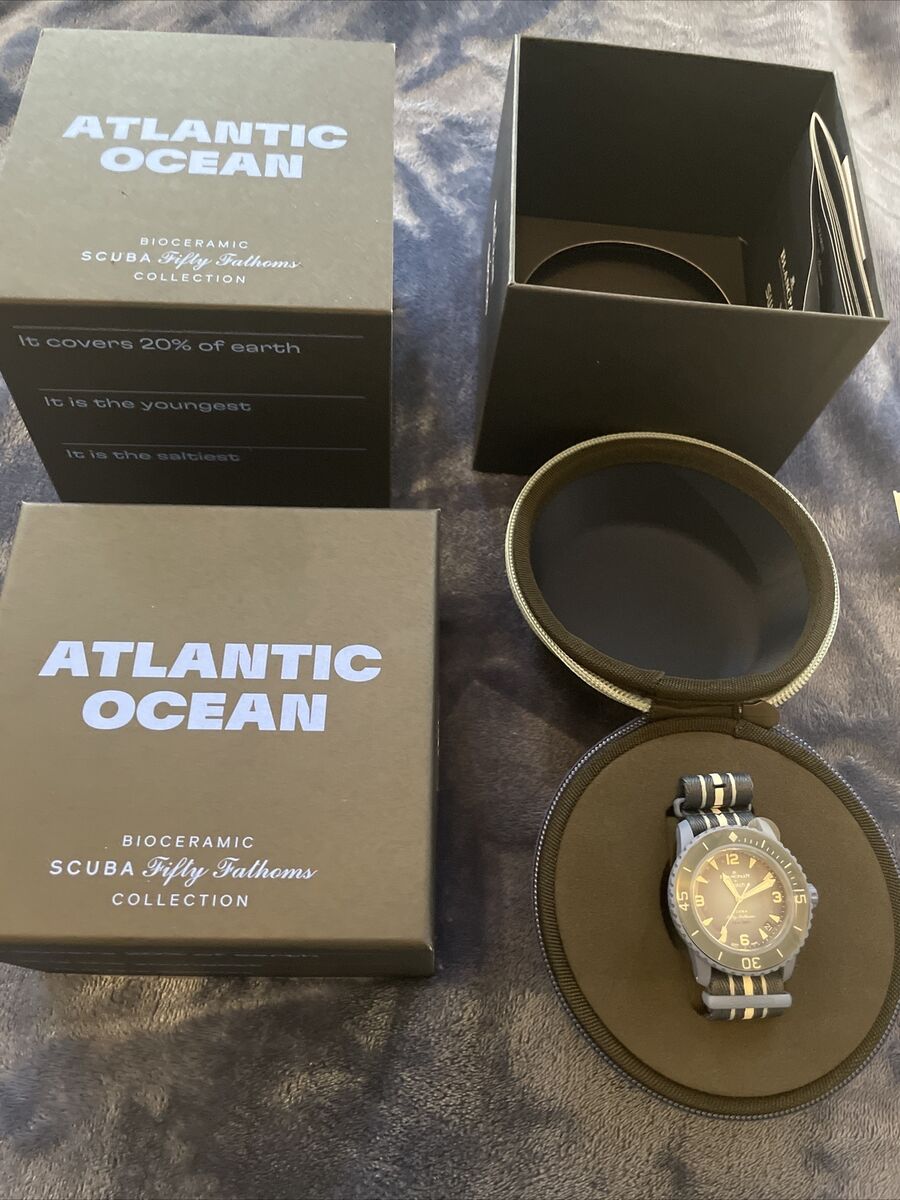 Swatch X Blancpain Bioceramic Scuba Fifty Fathoms Atlantic Swatch X Blancpain Bioceramic Scuba Fifty Fathoms Atlantic