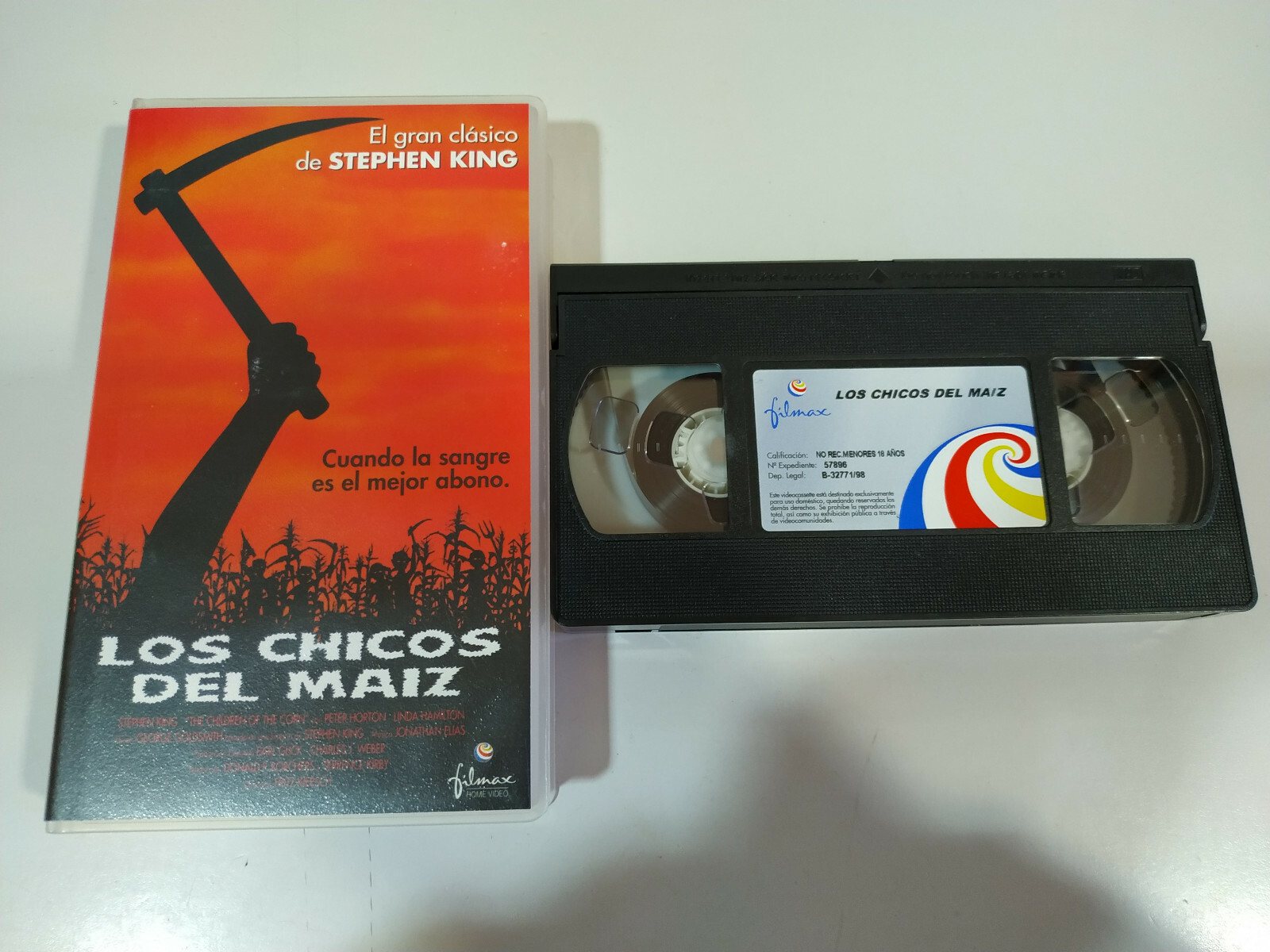 Chicos Del Maiz STEPHEN KING Fritz Kiersch Terror VHS Cinta Tape Español 3T