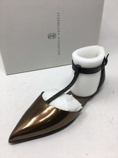 $1295 New Brunello Cucinelli Womens Shoes Bronze Size 6 US 36 EU