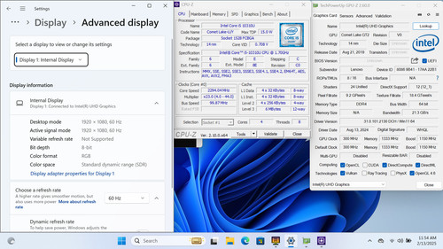 Lenovo T14 Gen 1 14" FHD i5-10310U 256GB SSD 8GB W11P Webcam Backlit - Bild 5 von 16