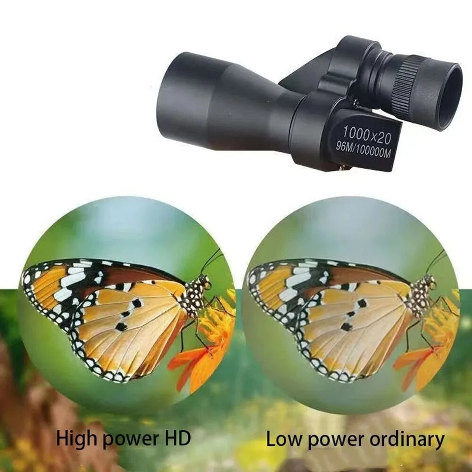 Telescopio portátil HD mini monocular de bolsillo con zoom para pesca al aire libre para acampar Foto 3 de 4