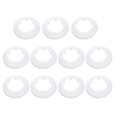 11PCS Flange Pipe Cover Decor for 2.5in/63mm Pipe Cover Decor, White