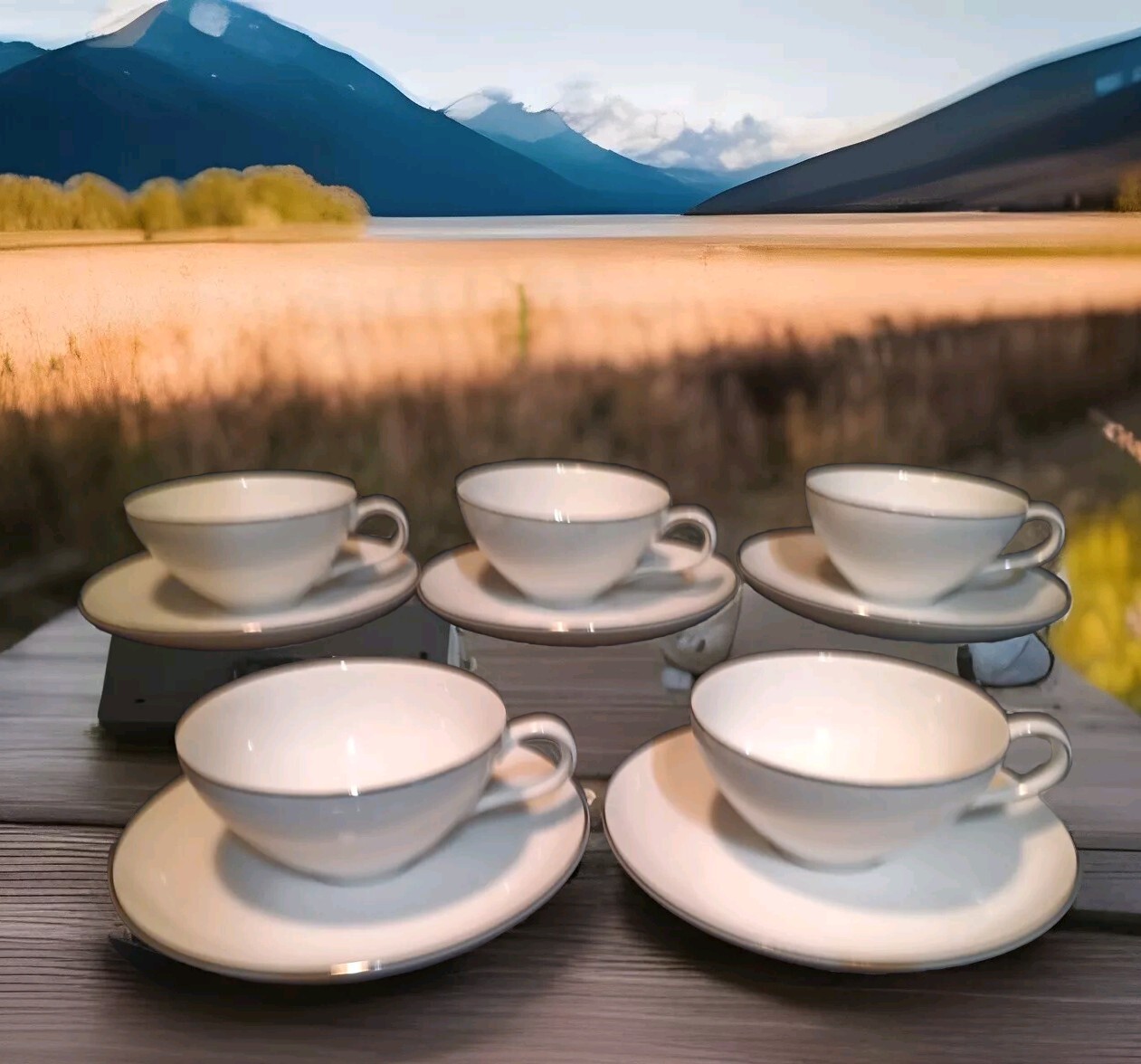S Style House Platinum Ring Cup & Saucer