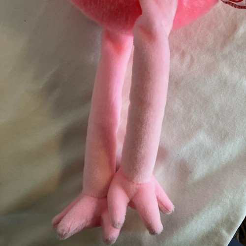 Vintage Ty Beanie Buddies Pinkie Flamingo, 17” Plush Stuffed Animal 1998 CLEAN! - Picture 9 of 13