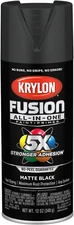 Fusion All-In-One Adhesive Spray Paint for Indoor/Outdoor Use, 12 Oz, Black