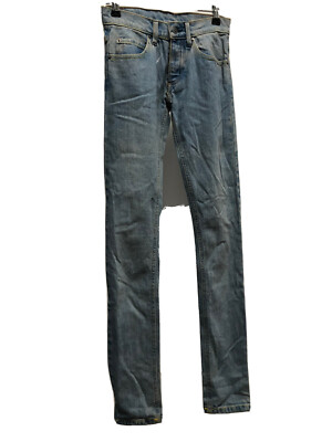 Jeans Donna Cheap Monday Taglia W25 L34 Blu Nuovo