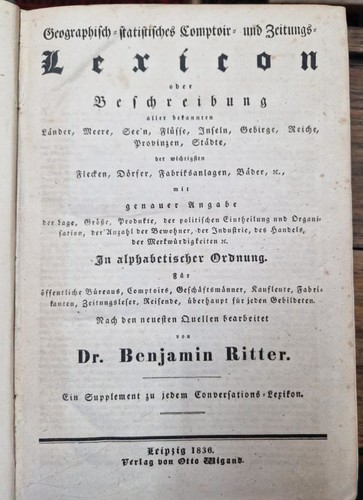 Geographisch-statistisches Comptoir- und Zeitungs-Lexicon: oder Beschreibung - Picture 2 of 2