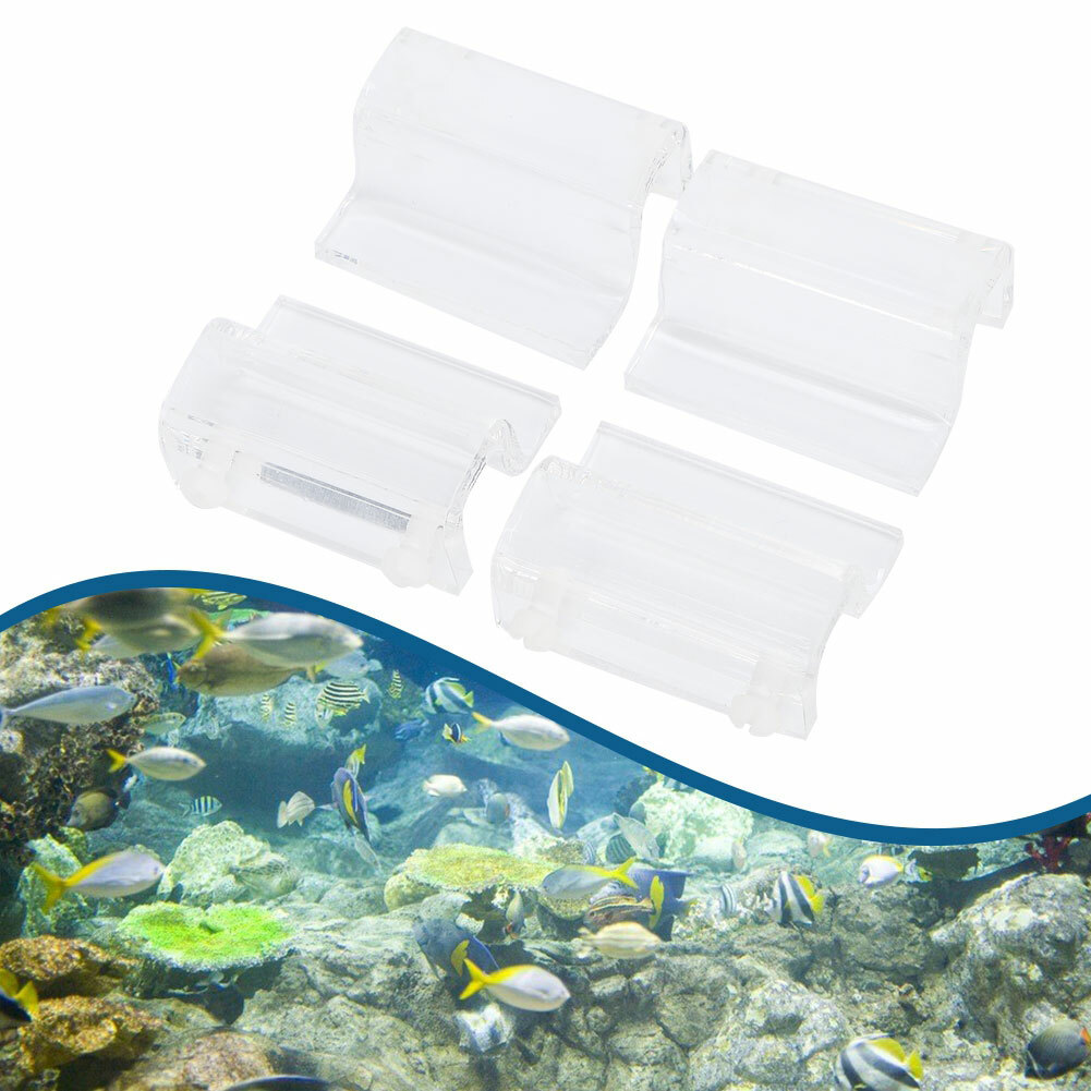 Durable Aquarium Fish Tank Glass Cover Acrylic Clip Support Holder High