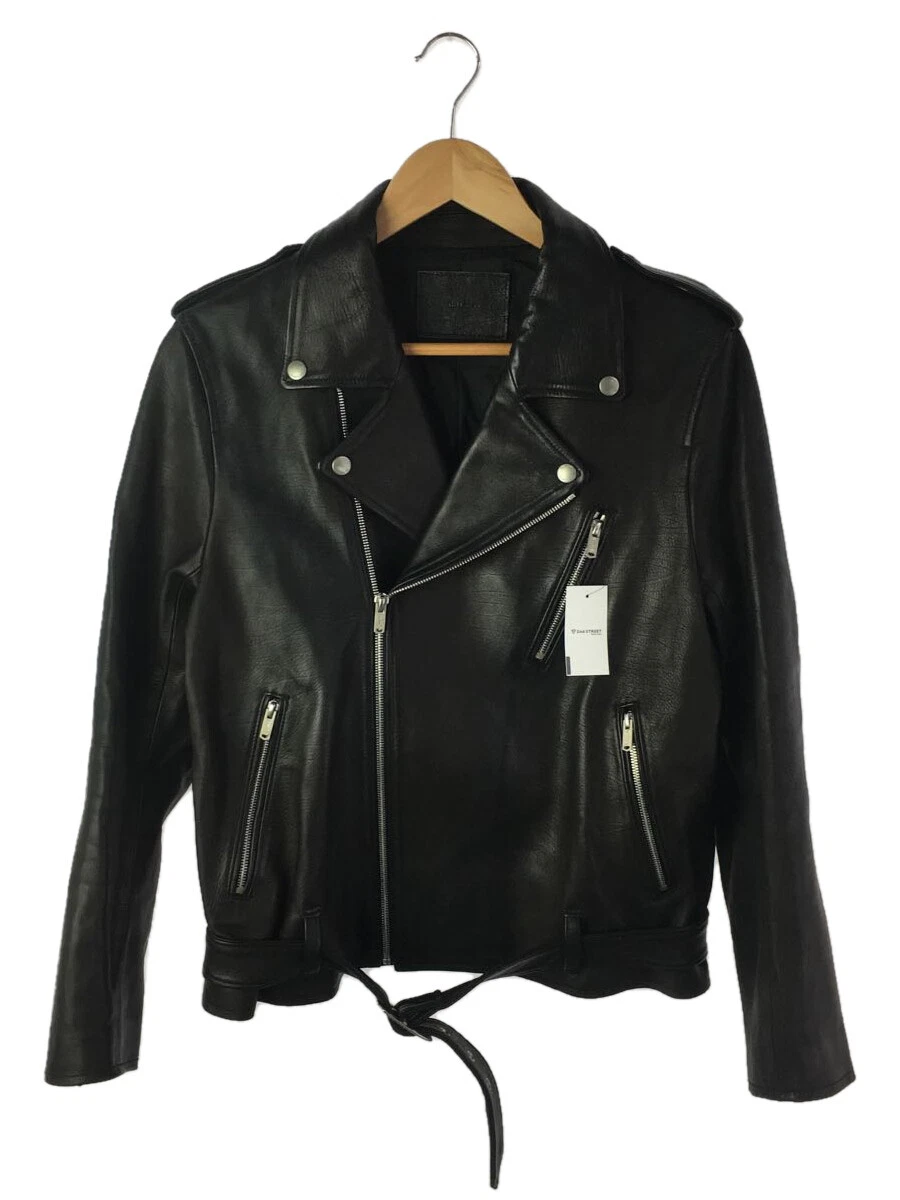The Letters Motorcycle Leather Jacket/Double Riders Jacket/M/Cowhide/Black 21