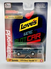 Auto World LOVES '70 Chevelle, Blue, ThunderJet Chassis H.O. Slot Car