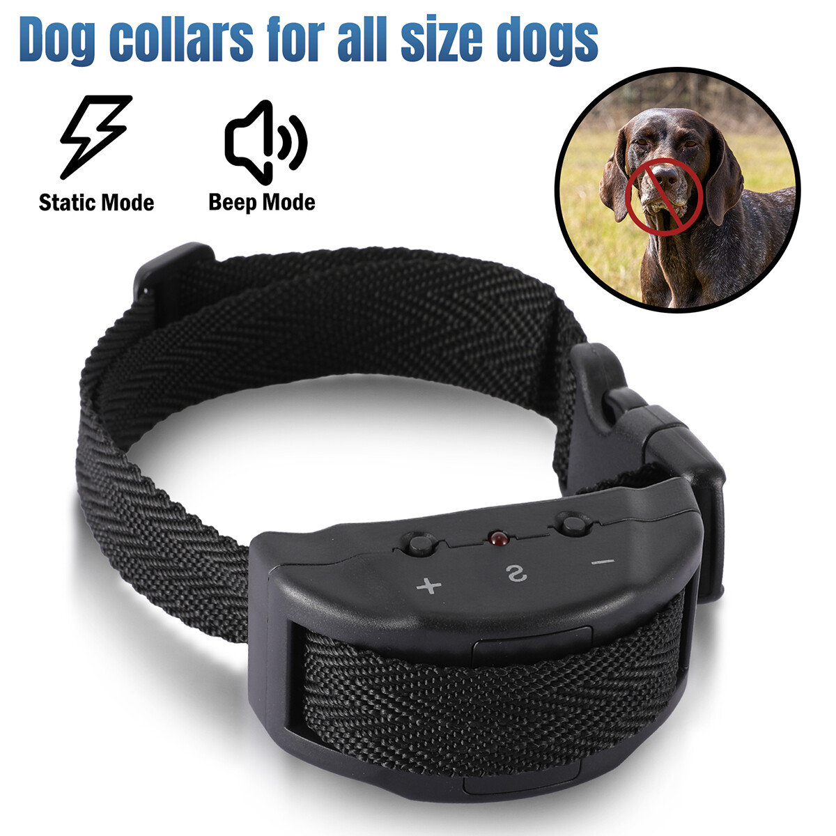 Anti Barking Dog Collar No Bark Dog Training Shock Collar for