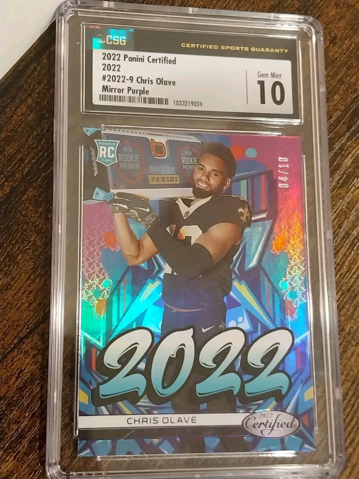 Chris Olave Panini Certified 2022 #20229 Mirror Purple