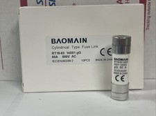 Baomain Fuse Link RT18-63 (RO16 RT14 RT19) 50A Cylindrical Ceramic Tube 14x51...