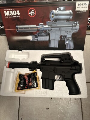 AIRSOFT-M304 Spring Power Magazine Capacity 100 Round. Overall Length 360