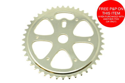 Old School BMX Chrome 44 Teeth Chainring To Fit Opc One Piece
