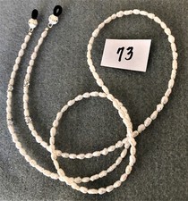 White Freshwater Pearl Rhinestone Eyeglass Sunglass Leash Lanyard Holder 31