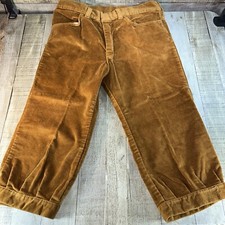 Vintage 60  s-70  s Rare Kazoo corduroy Capri bottom button pants