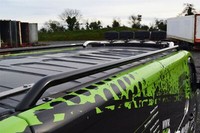 Edelstahl DachträGer + Querstangen FüR Volkswagen Transporter T5 Lwb 04-10 Black