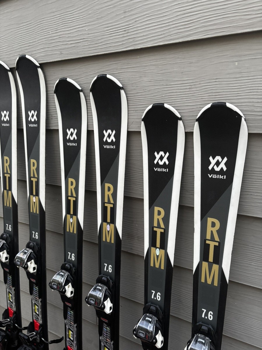Volkl RTM 7.6 Skis w/ Marker FDT 10 Grip Walk Bindings Great