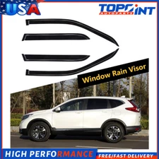 Dark Black Wind Deflectors Window Visors 4p For 2002-2006 Honda CR-V CRV 4-Door