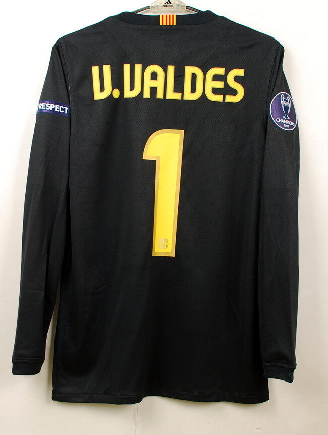 2009-10 BARCELONA GK L/S No.1 VALDES UEFA Champions League 2009-10 BARCELONA GK L/S No.1 VALDES UEFA Champions League