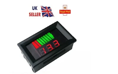 12V-60V Car Motorcycle Marine Battery capacity indicator monitor Voltmeter Meter