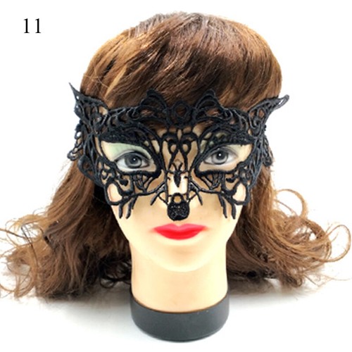 Sexy Black Lace Eye Mask Costume Ball Party Fancy Dress Ladies Masquerade Mask* - Picture 23 of 39