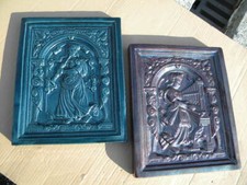 ok. 1970 CERAMIKA ANGERMAYER 2x płytka piekarnika 4906 Eberswang jak Gmundner Schleiss