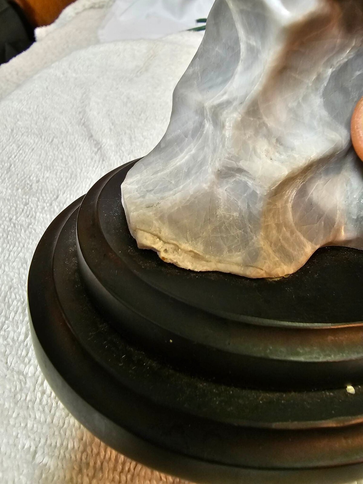 RARE Vtg Carved Horse Head Quartz Stone Carving in Calcite Figurine ...