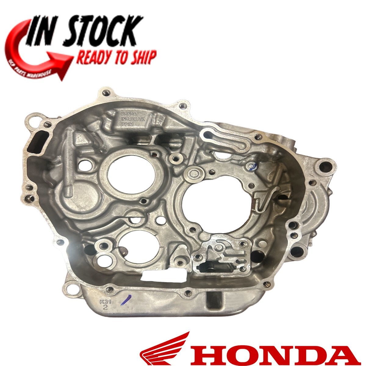 HONDA RIGHT ENGINE CRANKCASE 2019-2025 CRF250F GENUINE OEM 11100
