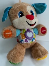 Fisher Price Musical Tummy Interactive Talking Learning Plush BEAR 14" Tall