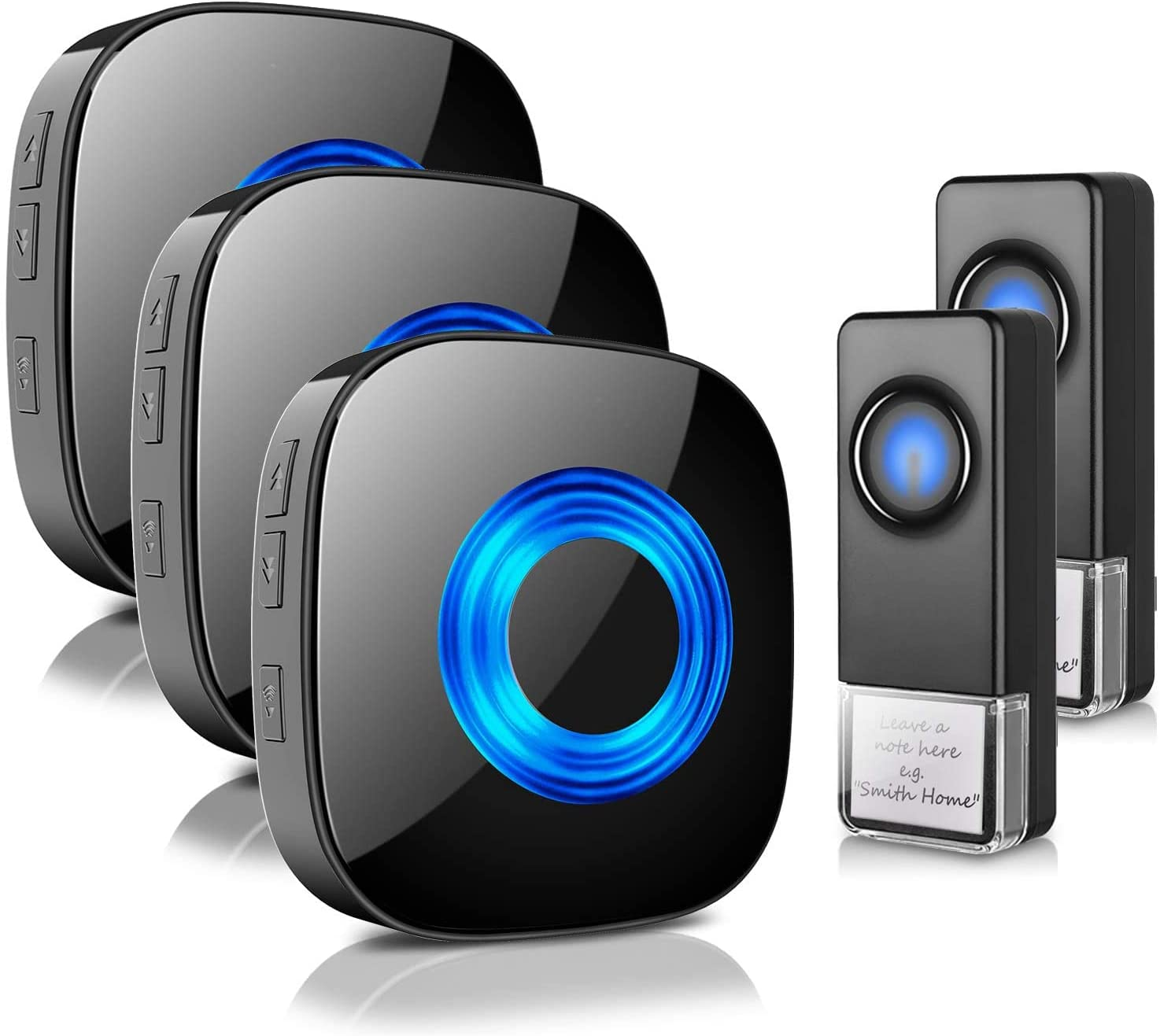 Wireless Doorbell,  Door Bell Chimes with Mute Mode, 58 Ringtones&5 Volume Level-image