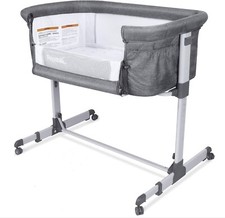 Baby Portable Bassinet & Sleeper Crib 2 in 1 - Grey