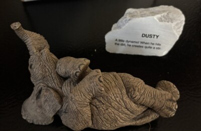 The Herd Dusty The Elephant Sculpture #3123 By Martha Carey Figurine
