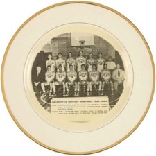 RARE! 1948-49 University of Kentucky Basketball Team Photo Plate w/Adolph Rupp