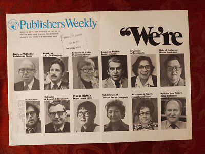 PUBLISHERs WEEKLY Book Trade Magazine March 10 1975 Book Buyers Tom Wicker