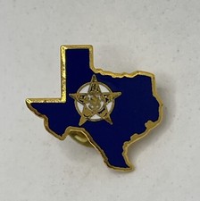 Texas State Fraternal Order Of Police Law Enforcement Enamel Lapel Hat Pin