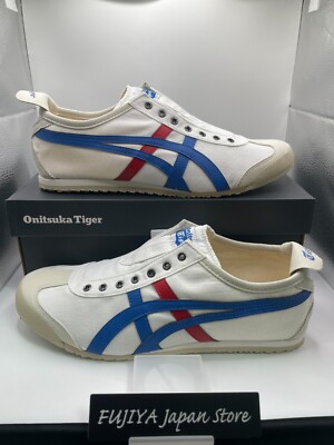 Onitsuka Tiger MEXICO 66 SLIP-ON Unisex 1183A360 121 WHITE/TRICOLOR M10/W11.5