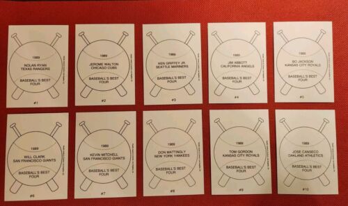 1989 Pacific Cards & Comics Baseball's Best Set Four - Ryan, Griffey, Bo et plus - Photo 2 sur 7