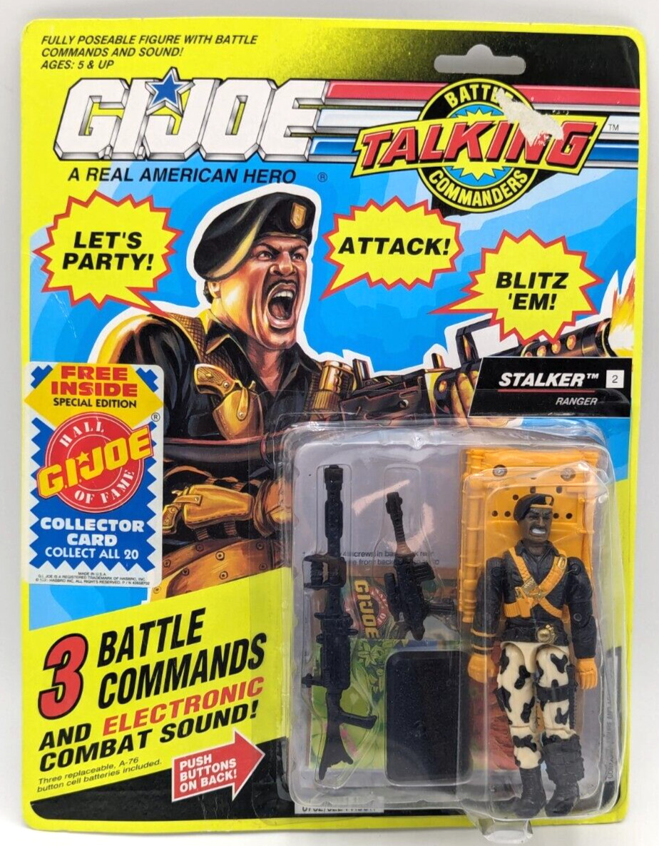 VTG GI Joe Stalker Battle Commander Talking 3.75" Action Figure 1991 Hasbro MOC