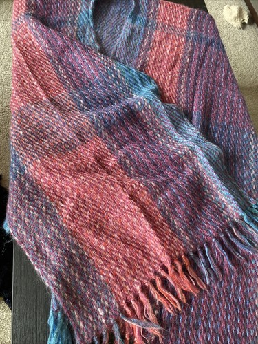 Lynn Caldwell Fiber Art Full Length Rayon Chenille Wrap 53” W - Picture 5 of 7