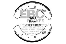 Image of Brake Shoe Set Front 228mm ⌀ Fits Ford Cortina Triumph Toledo EBC Brakes 6235
