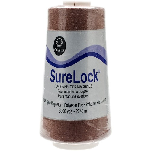Surelock Green Thread 6110.0050000000001 3000 yd Dark Brown Surelock Overlock Thread ...