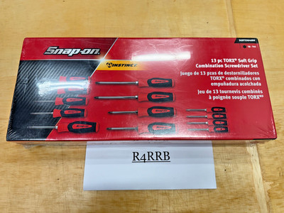 Snap-on Tools NEW 13pc RED SOFT GRIP T8 - T45 TORX Screwdriver Set SGDTX9040BR