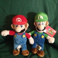 2016 Super Mario Brothers Luigi  Mario, Plush, Lot 2,