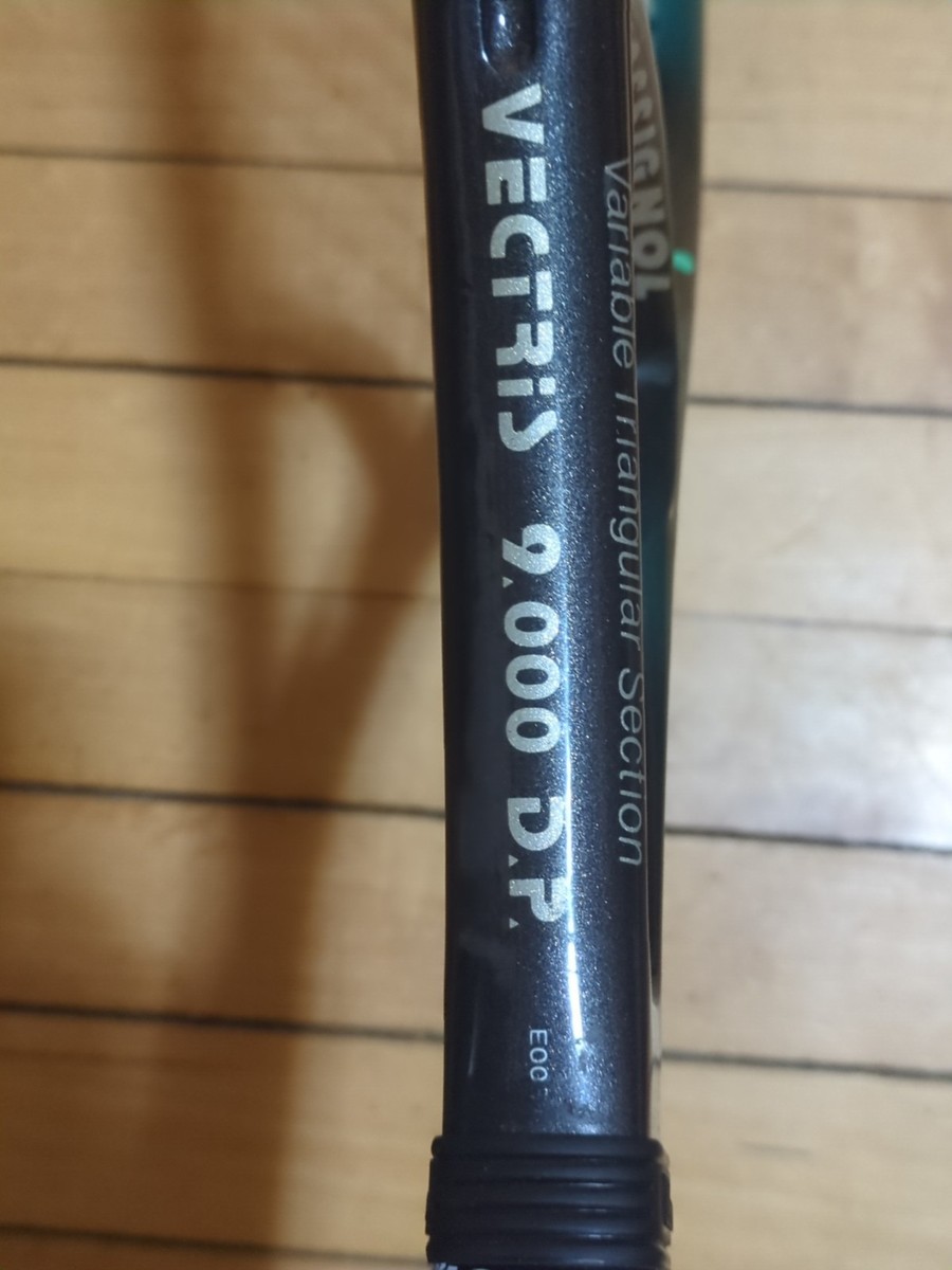 Vintage Rossignol Vectris 9000 D. P. Tennis Racket Green Black W