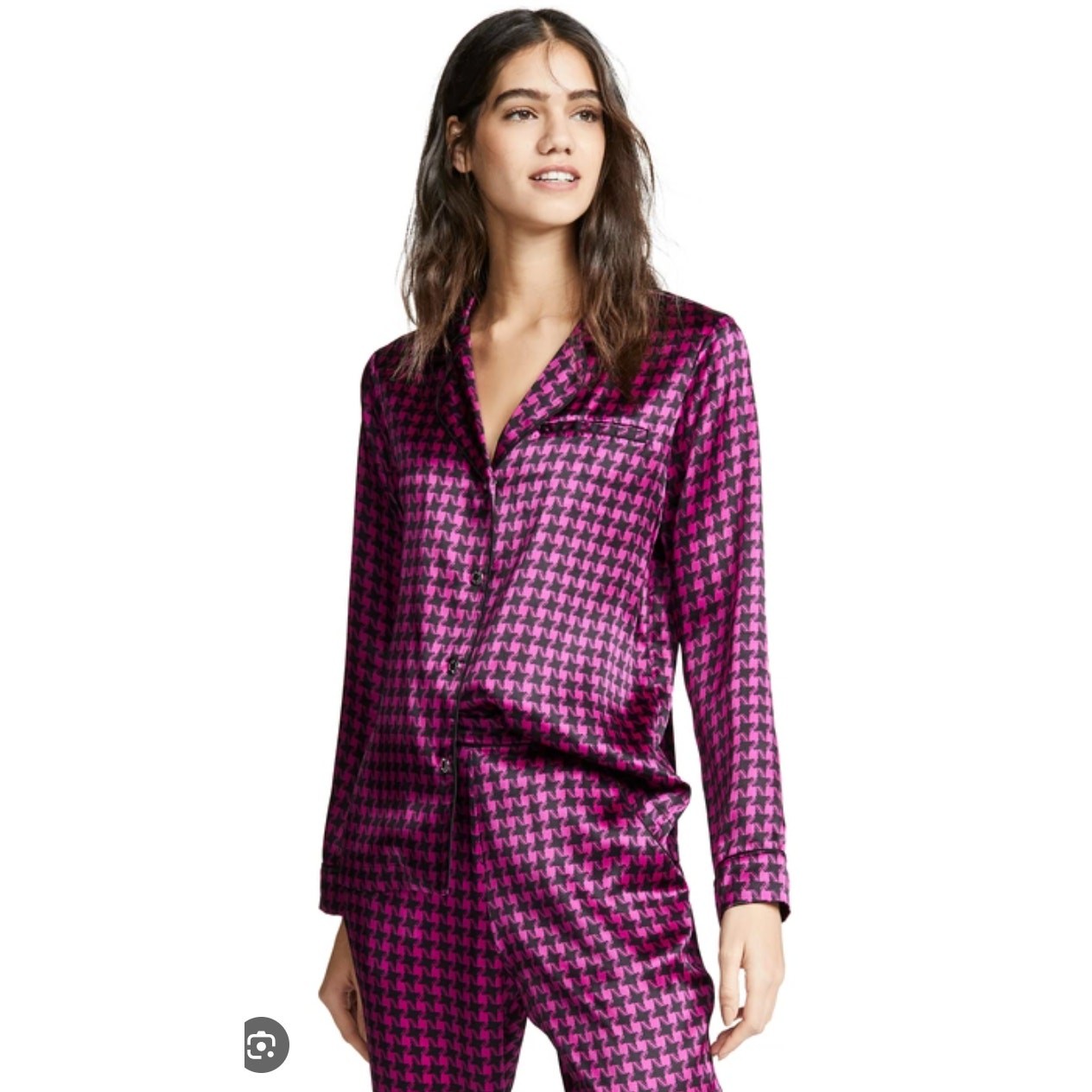 Fleur Du Mal Houndstooth Patterned Button Down To… - image 15
