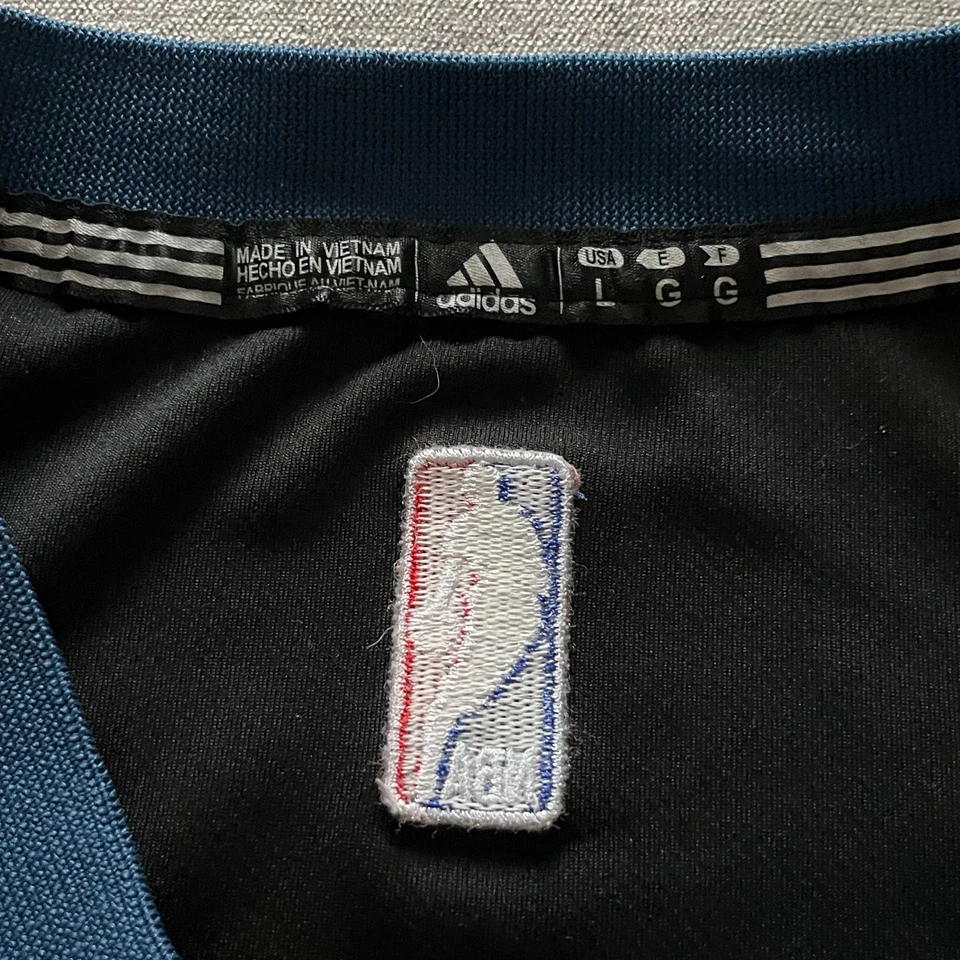 Camiseta Adidas Minnesota Timberwolves Karl-Anthony Towns Hombre Grande Negra NBA #32 Foto 4 de 4