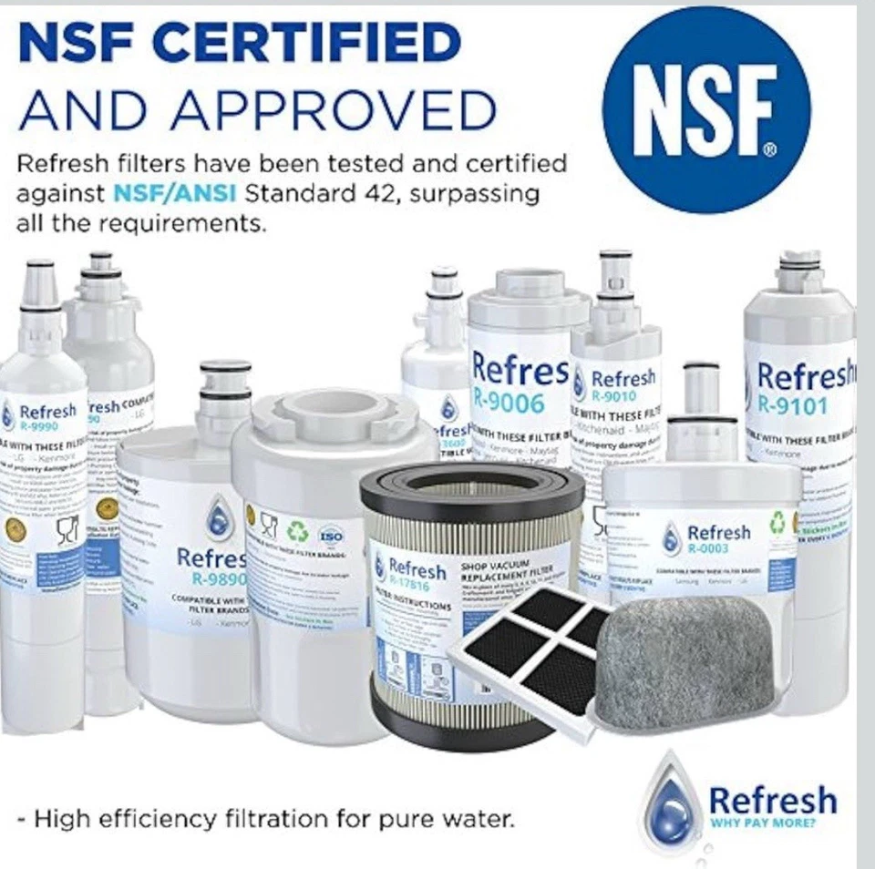 Refresh R-9890 Replacement Water Filter - Fits LG Refresh Refrigerators (3 Pack) - Image 3 of 4